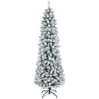 KÜNSTLICHER Weihnachtsbaum, 210 cm Christbaum mit 687 Spitzen für Weihnachten - Grün, Kunststoff/Metall (210cm) - HOMCOM