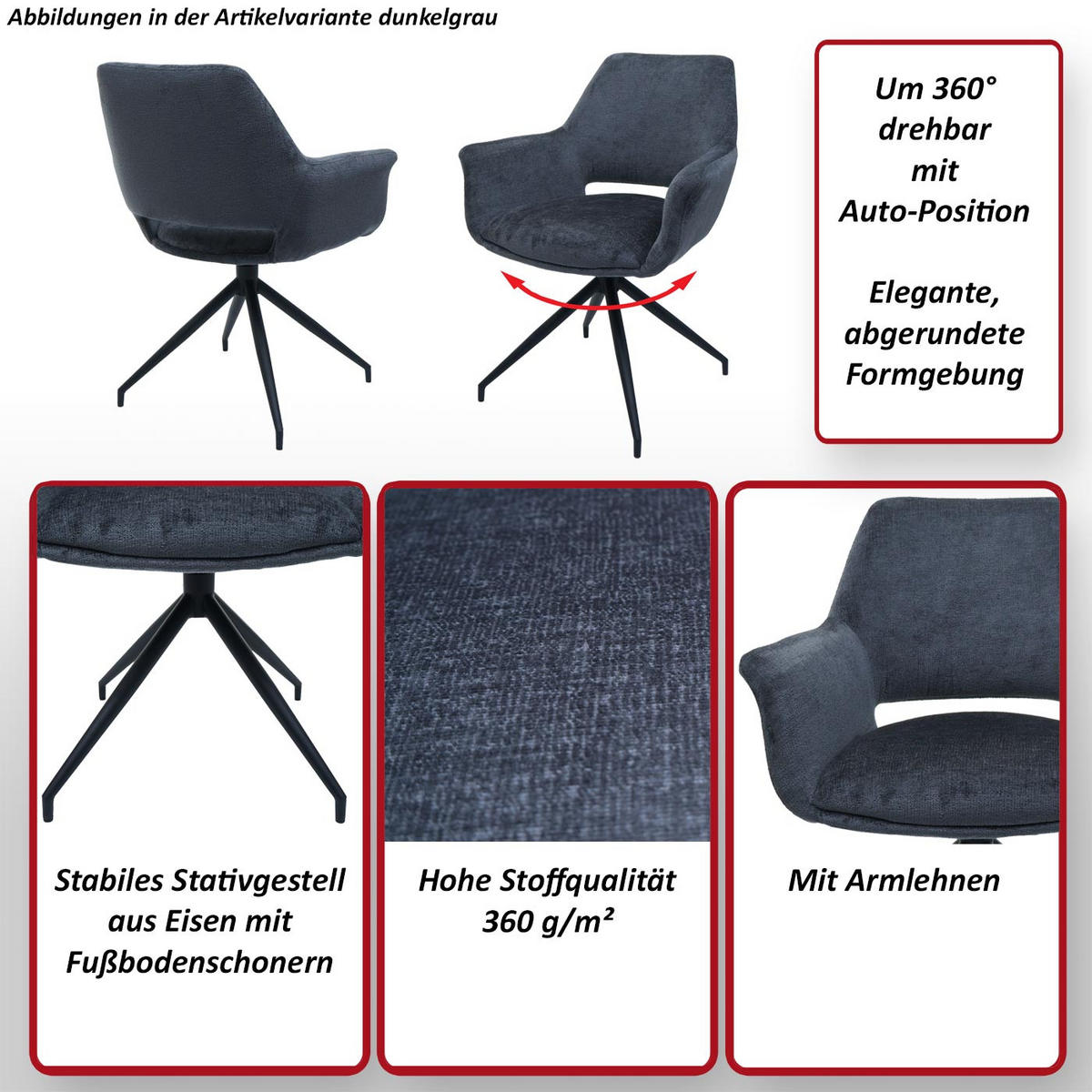 ESSZIMMERSTUHL Cremeweiß - Weiß, Textil (65/86/60cm) - MCW
