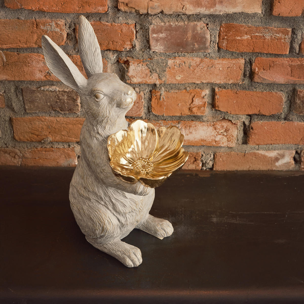 OSTERDEKO Cuddles - Braun, Kunststoff (17.5/45.5/25cm) - home&you