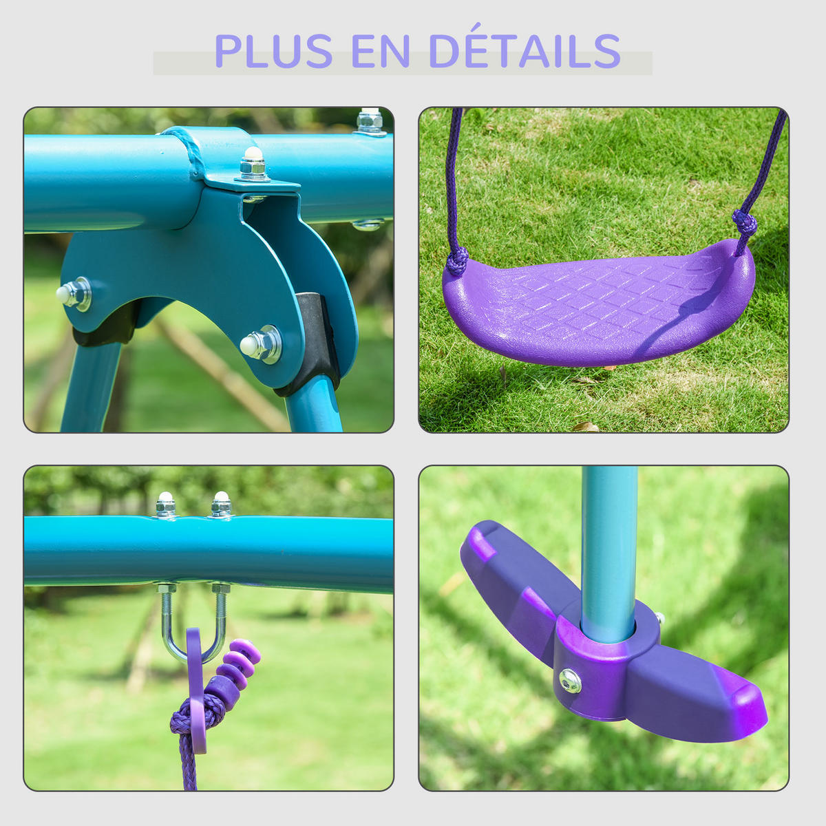 SCHAUKEL DE-17976 Violett - Lila, Metall (140/280cm) - ComfortXL