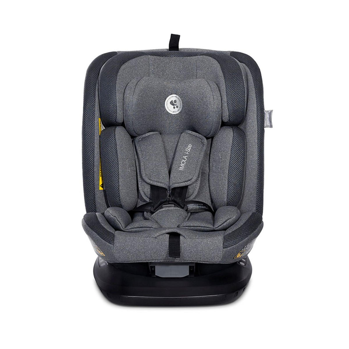 KINDERSITZ Imola i-Size grau 40-150 cm Isofix 360 Grad Drehung Top Tether - Grau, Kunststoff (46/58/54cm) - Lorelli