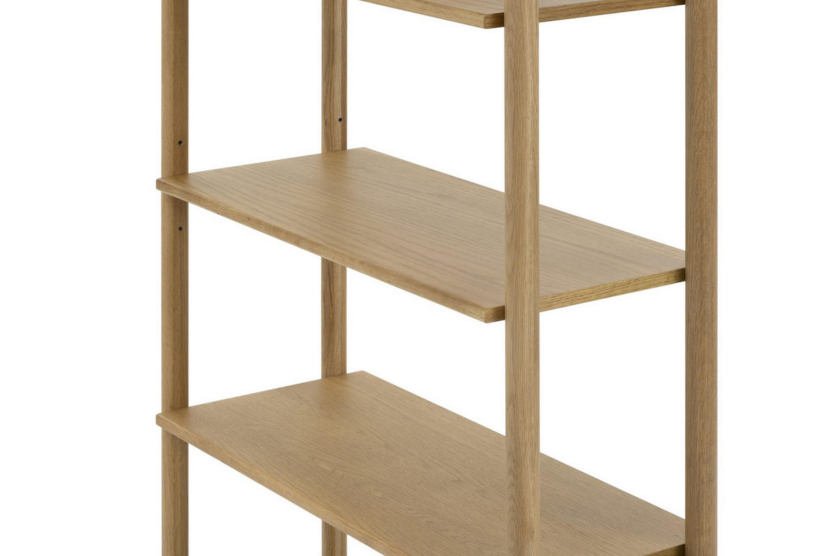 BÜCHERREGAL Franz, Natur Massiveiche - Beige, Holz (33/185/80cm) - WOODEK