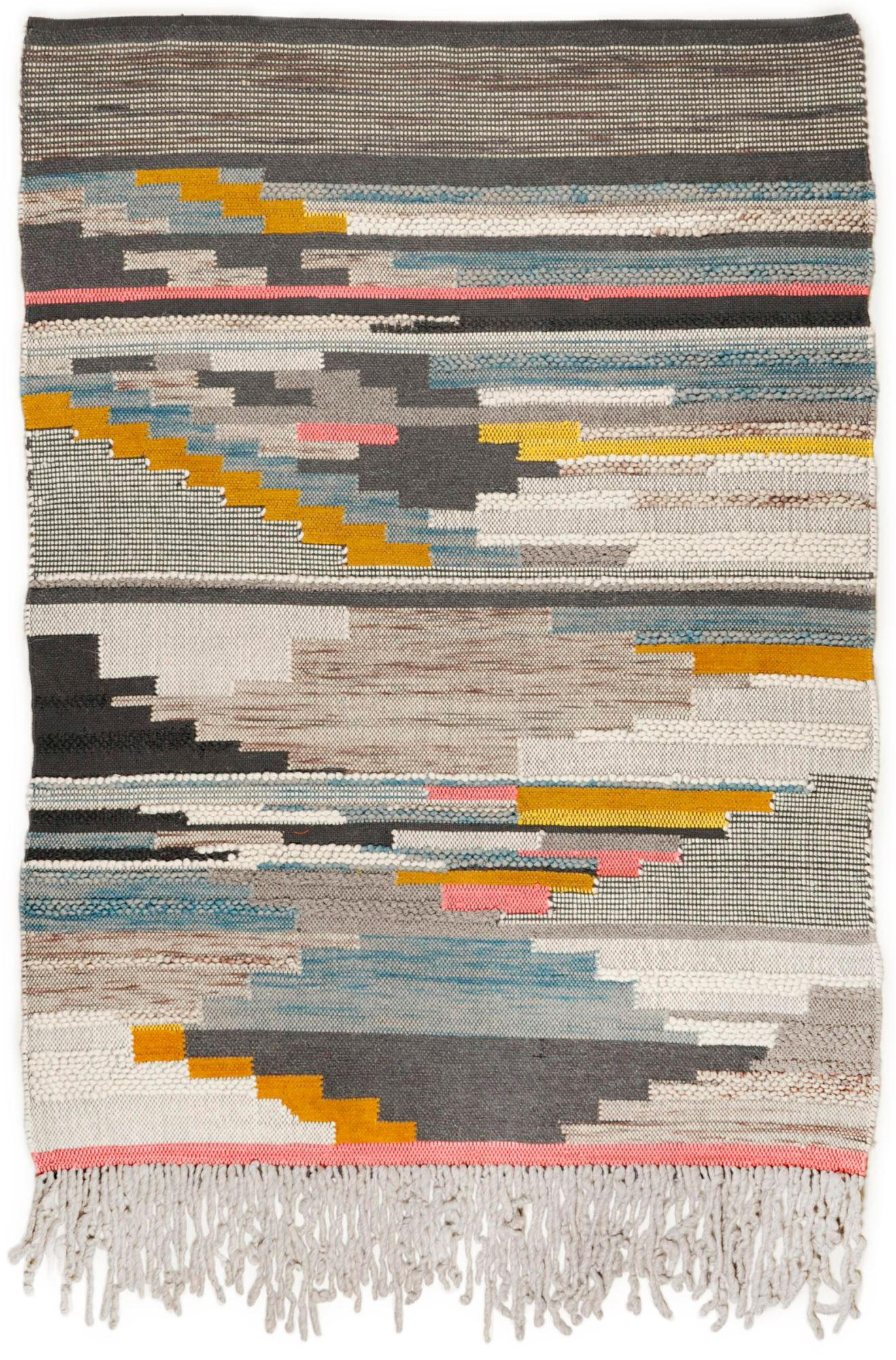 Theko Webteppich Mehrfarbig 160x230 cm