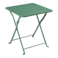 GARTENKLAPPTISCH Vegårshei - Grün, Metall (40/40/45cm) - [en.casa]