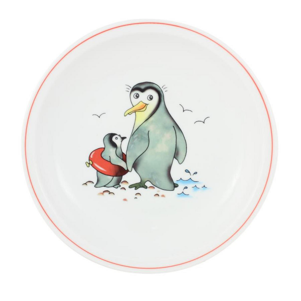 TELLER flach 20 cm Pinguin - Multicolor, Keramik (20/2.8/20cm) - Eschenbach