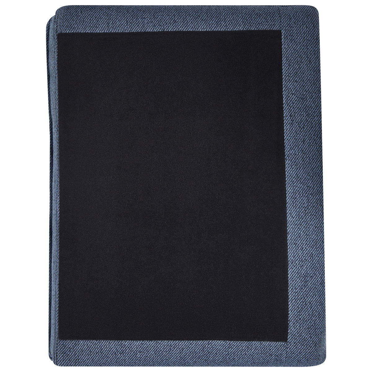 SESSEL Polsterbezug Blau Orum - Blau/Hellbraun, Textil (65/80/78cm) - Beliani