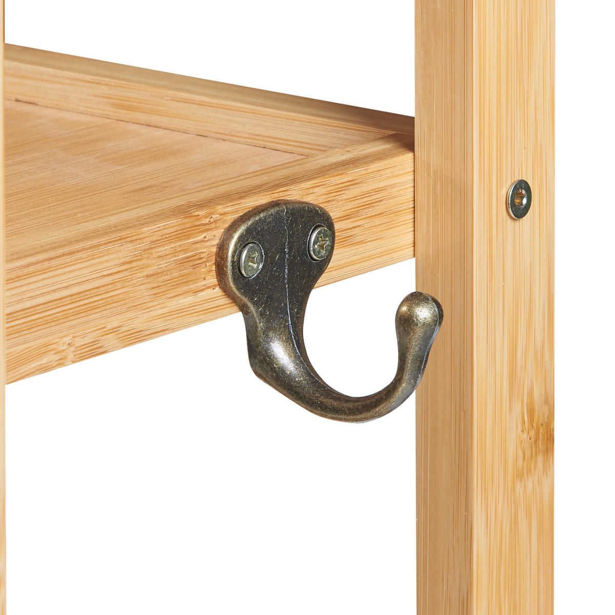 BADEZIMMERREGAL Höör - Naturfarben, Holz (37/42/17cm) - [en.casa]