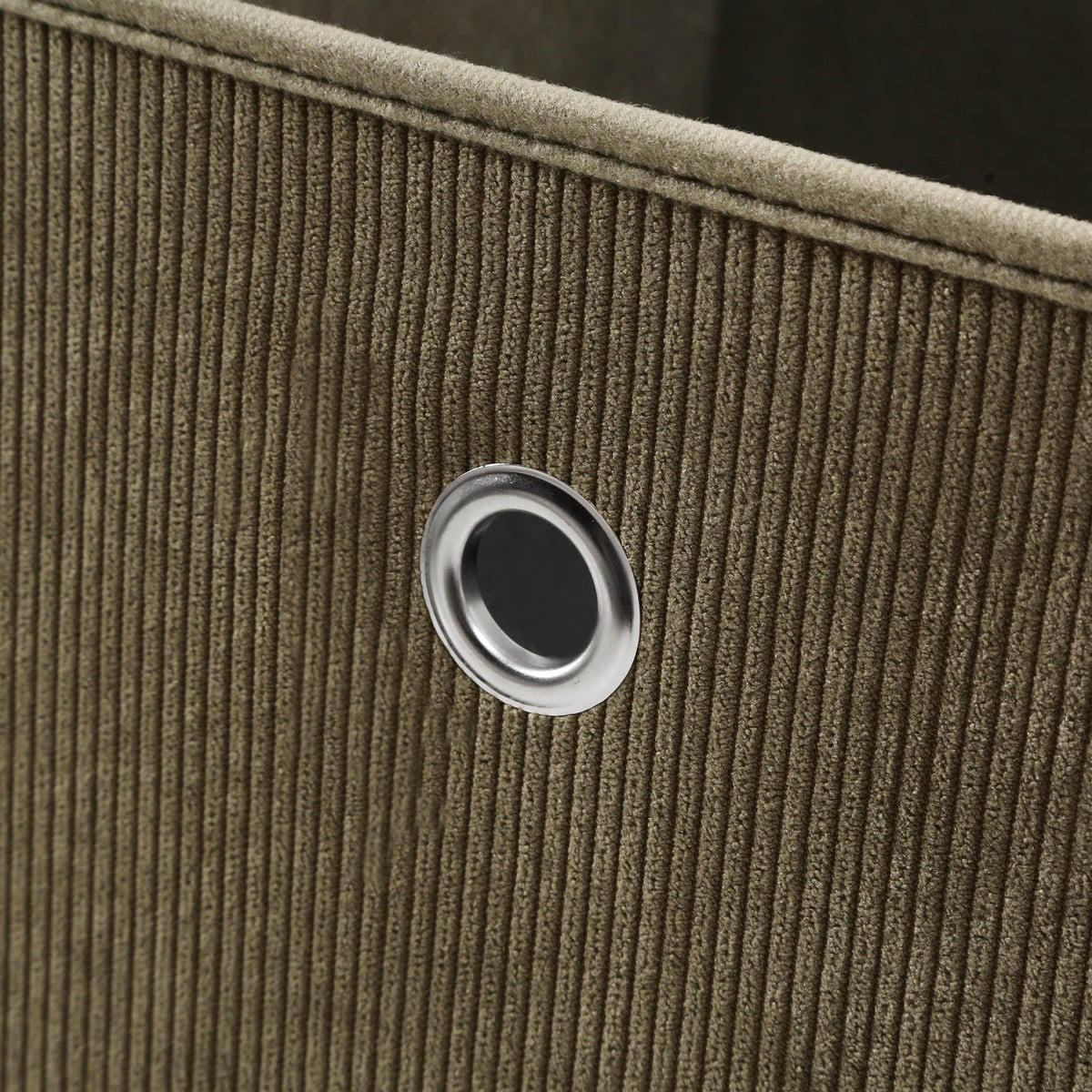 FALTBARER würfel aus kordstoff in khaki - h27 cm 28/28/27 cm - Grün, Textil (28/27/29cm) - Calicosy