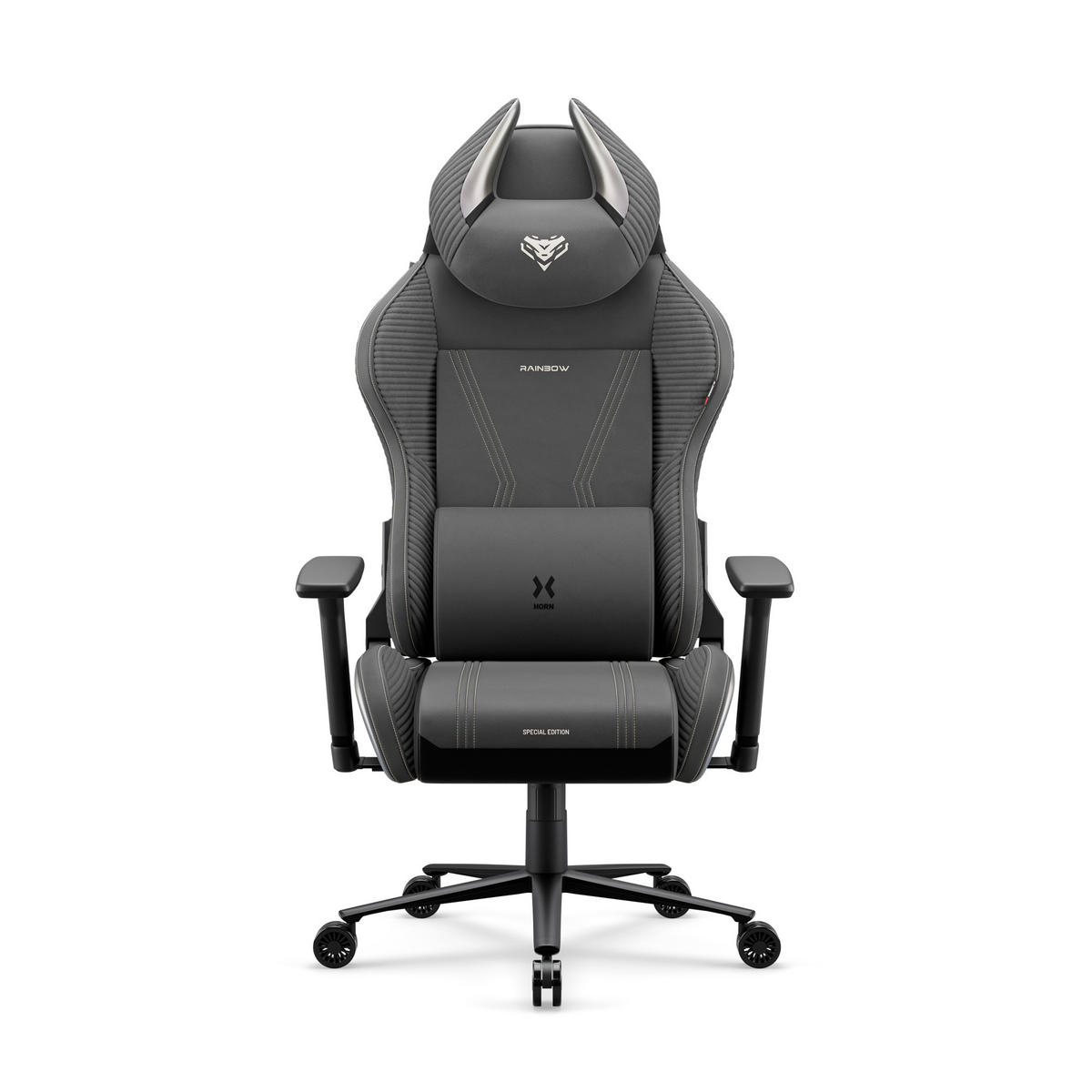 GAMINGSTUHL X-Horn 2.0. - Grau, Textil (74/122/53cm) - Diablo Chairs