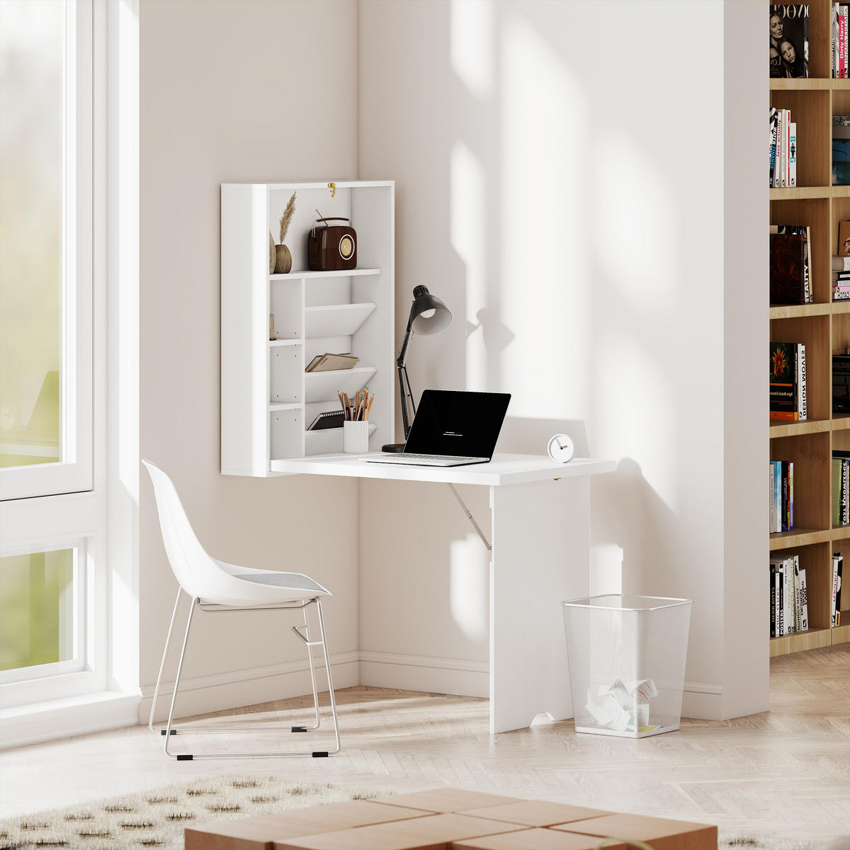 BÜROTISCH Weiß 1 Stück - Weiß, Holzwerkstoff (60/147/93.8cm) - GiPP