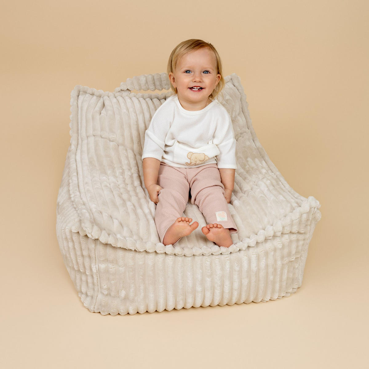 SITZSACK für Kinder, Eckig, Churros, Taubengrau - Dunkelgrau, Textil (60/5/70cm) - MeowBaby
