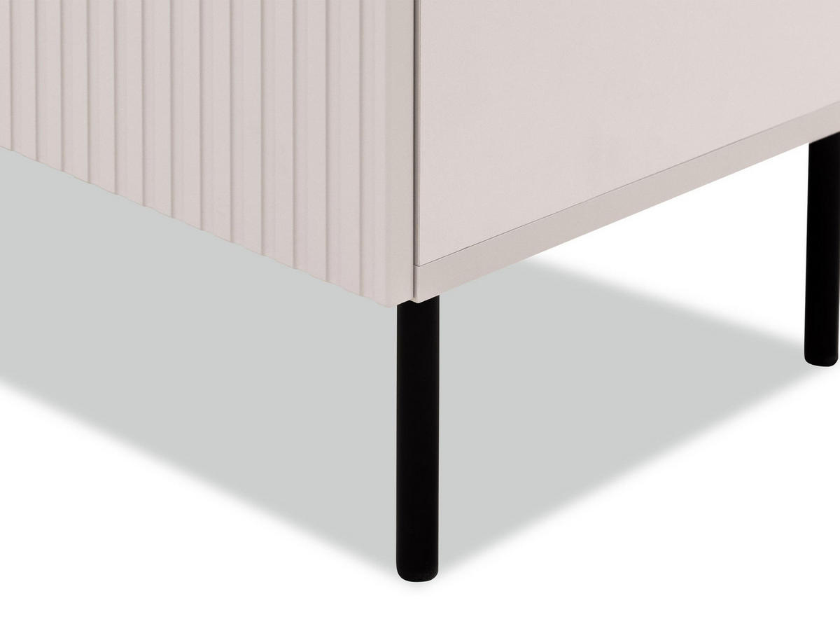 HOCHVITRINE Aruba 56 - Schwarz/Naturfarben, Holzwerkstoff (56/185/42cm) - MIRJAN24