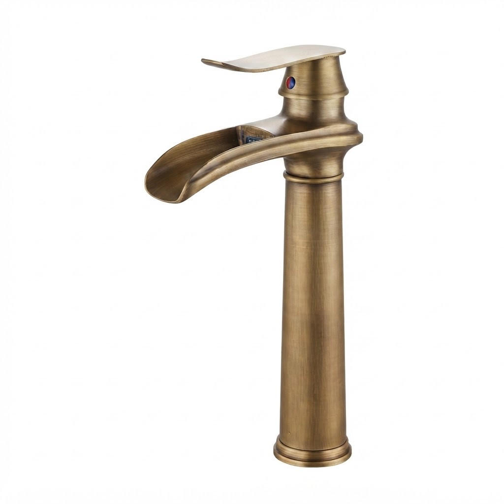 BADEZIMMERARMATUR, 30 x 18 cm, gold - Goldfarben, Metall (40/10/28cm) - Vallsero