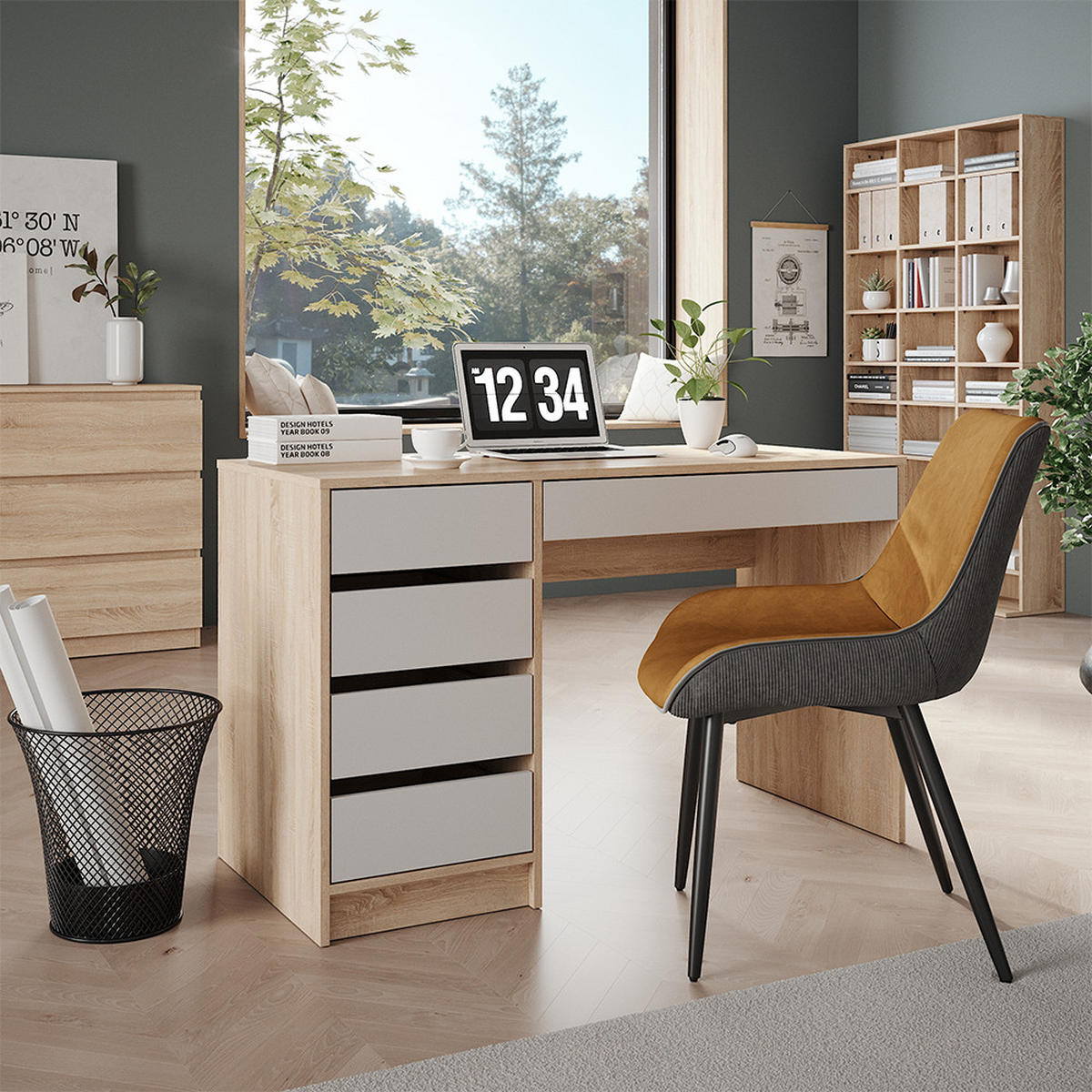 Sonoma Eiche, Holzwerkstoff (120/55/75cm) - Vicco