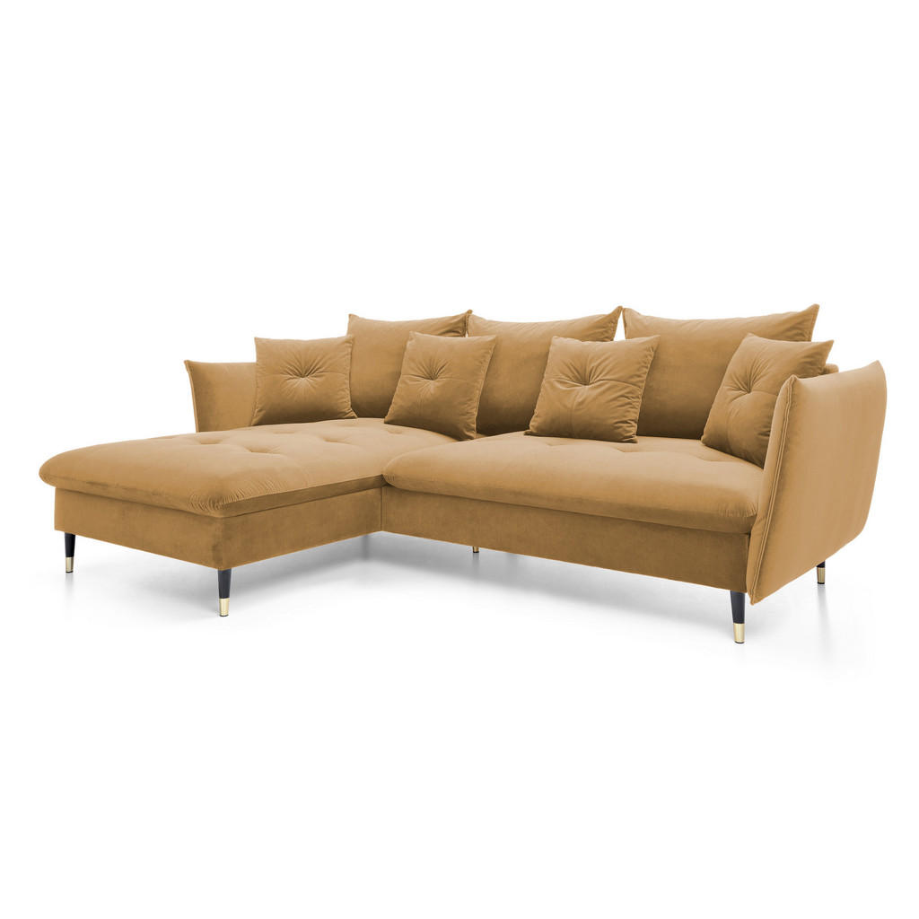 Thumbnail - DomoHome Ecksofa, Platin, Textil, Rechteckig, 258x167 cm, Wohnzimmer, Sofas & Couches, Wohnlandschaften, Ecksofas