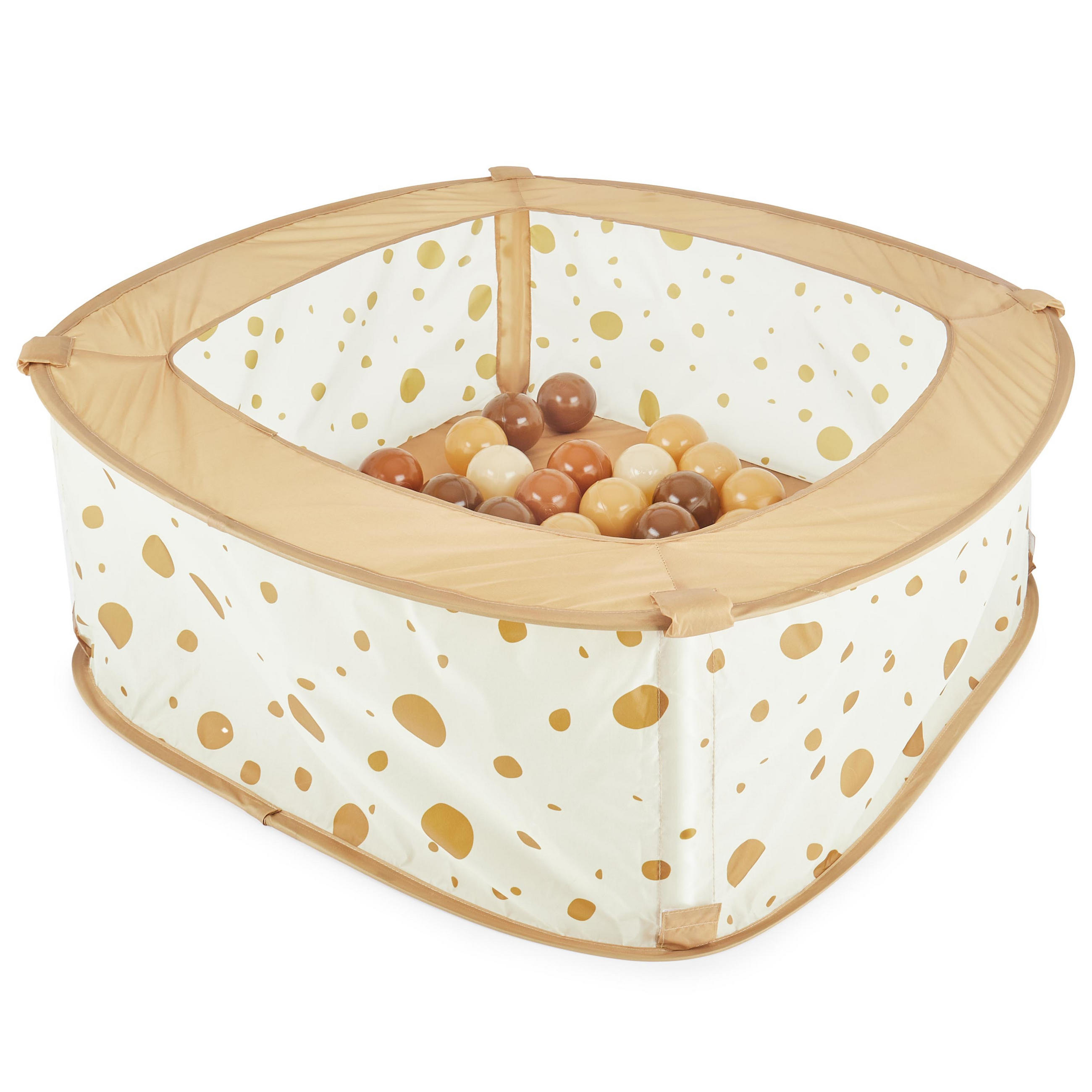 BÄLLEBAD für Drinnen Pop up Dots mit 50 - Multicolor, Textil (70/70cm) - Bieco Spielwaren
