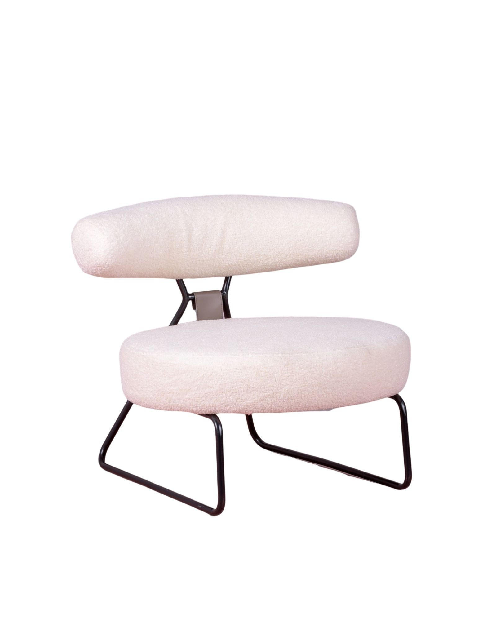 SESSEL Boucle Weiß - Weiß, Textil (80/74/75cm) - Nest Dream