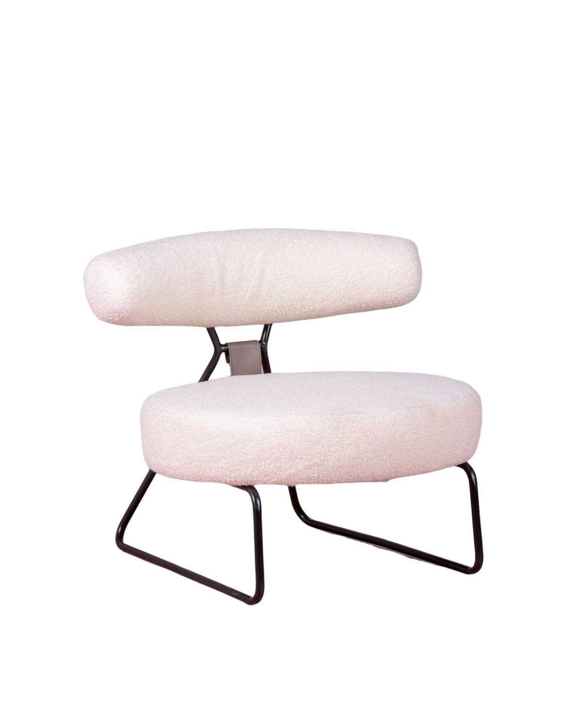 SESSEL Boucle Weiß - Weiß, Textil (80/74/75cm) - Nest Dream