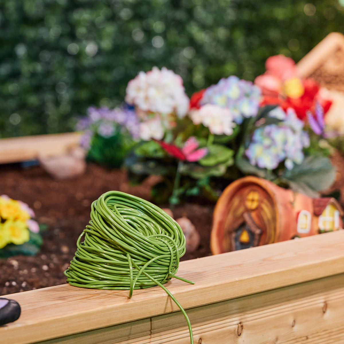 BINDESCHLAUCH - Grün, Kunststoff (0.3cm) - Relaxdays