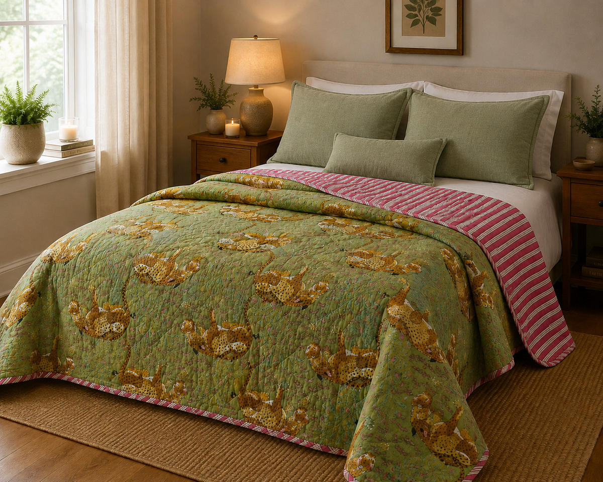 WOHNDECKE Baumwolle 140x220 cm Quilt-Optik – Gesteppt, Weich & Modern - Multicolor, Naturmaterialien (140/220cm) - AU Maison