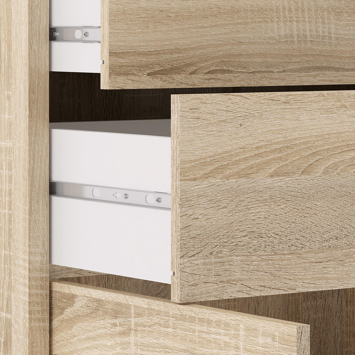 BÜRO-AUFBEWAHRUNG, Prisme, Eiche Dekor, Spanplatte melamin, 89 x 40 x 113 cm - Eichefarben, Holzwerkstoff (89/113/40cm) - ebuy24