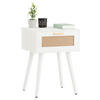 NACHTTISCH KIRAN - Weiß, Holz (40/57/36cm) - CARO-Möbel
