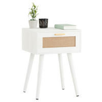 NACHTTISCH KIRAN - Weiß, Holz (40/57/36cm) - CARO-Möbel