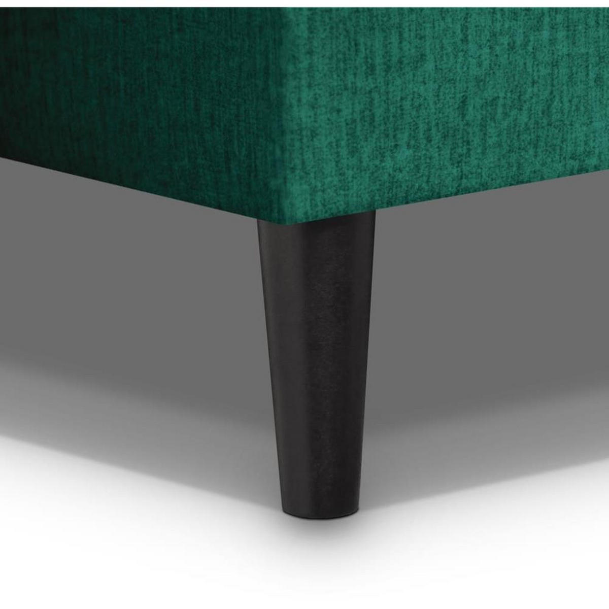 3-SITZER Schlafsofa Nancy grün - Dunkelgrün, Holz/Textil (220/89/93cm) - Beautysofa