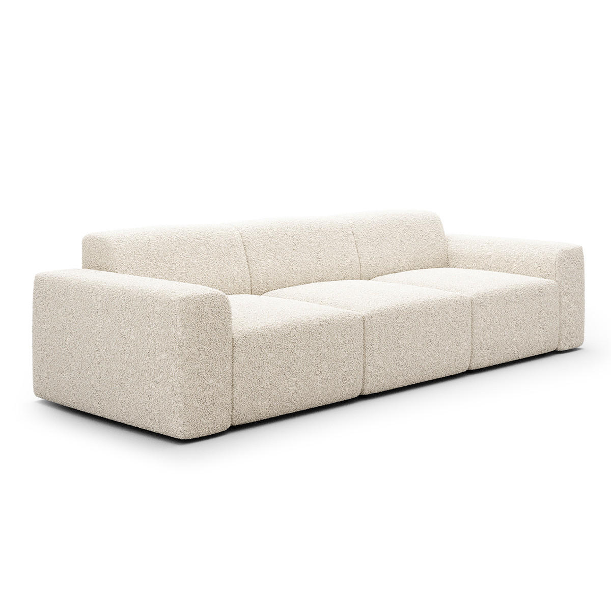 SOFA Torino 4 Sitzplätze Beige - Beige, Holz (330/70/104cm) - Petits-meubles