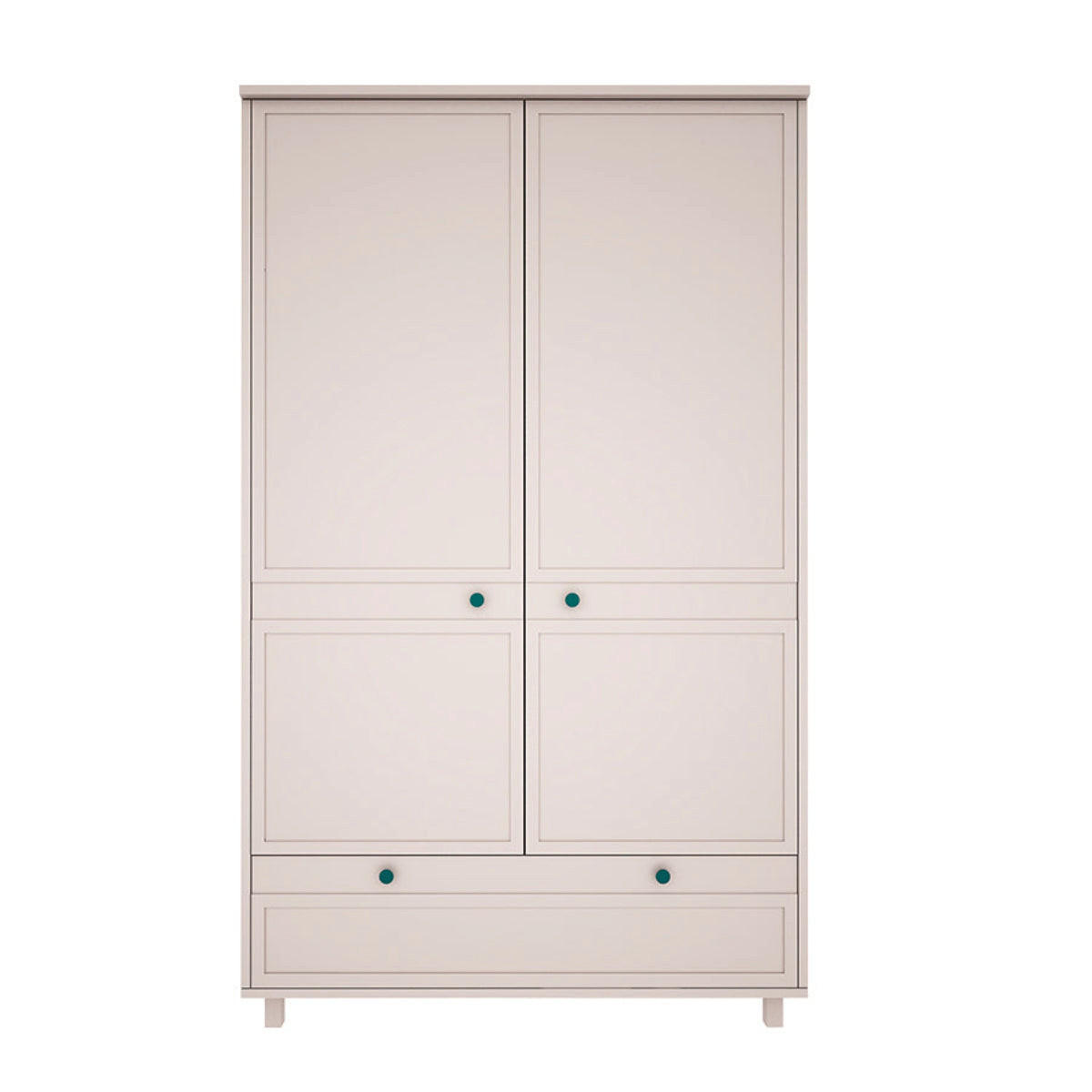 BABYKLEIDERSCHRANK 2 Türen Gabriel Beige - Beige, Holzwerkstoff (117/197/50cm) - Petits-meubles