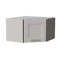 ECKHÄNGESCHRANK Oslo W10/60/36 Grau / Weiß Matt 60 / 60 / 36cm - Weiß/Grau, Holz/Holzwerkstoff (60/36/60cm) - Feldmann-Wohnen