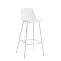 BARHOCKER Lein Weiß 49.5 cm x 101.5 cm - Weiß, Kunststoff (49/101/48cm) - Kenay Home