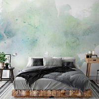 SELBSTKLEBENDE FOTOTAPETE 196/140 cm - Weiß/Grün, Kunststoff/Textil (196/1cm) - KUNSTLOFT