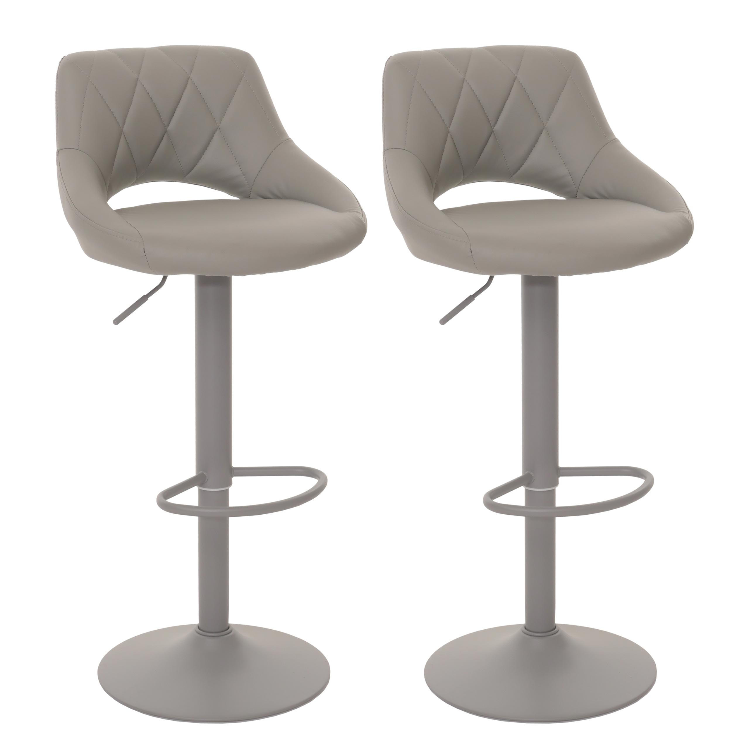 BARHOCKER Grau 2er-Set - Grau, Textil (47/107/44cm) - MCW