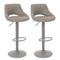BARHOCKER Grau 2er-Set - Grau, Textil (47/107/44cm) - MCW