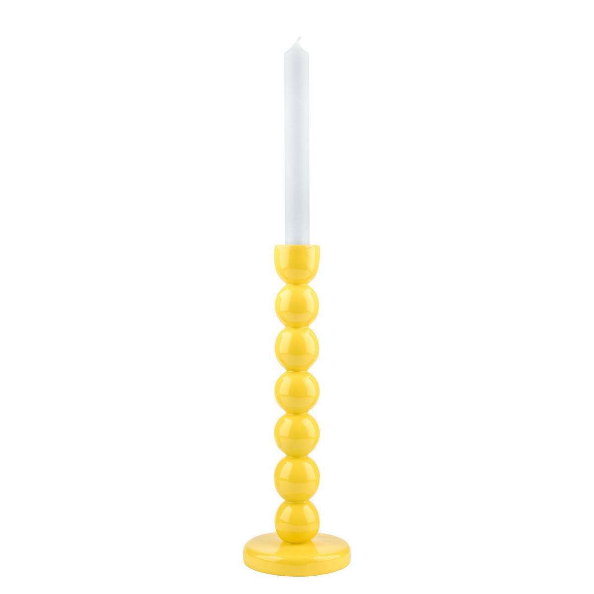 KERZENHALTER Little Italy - Polyresin - Gelb - Gelb, Stein (10/29/10cm) - Butlers