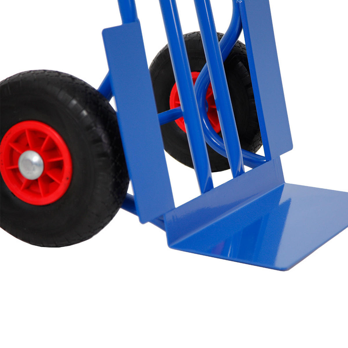 SACKKARRE Rhino XL Schaufel 104x60x50cm Traglast 250kg Pannensichere Räder Blau - Blau, Metall (50/60/104cm) - PROREGAL