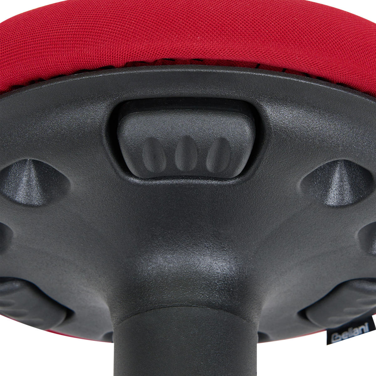 BALANČNÍ STOLIČKA Látka Červená Estell - černá/červená, plast (33/63/33cm) - Beliani