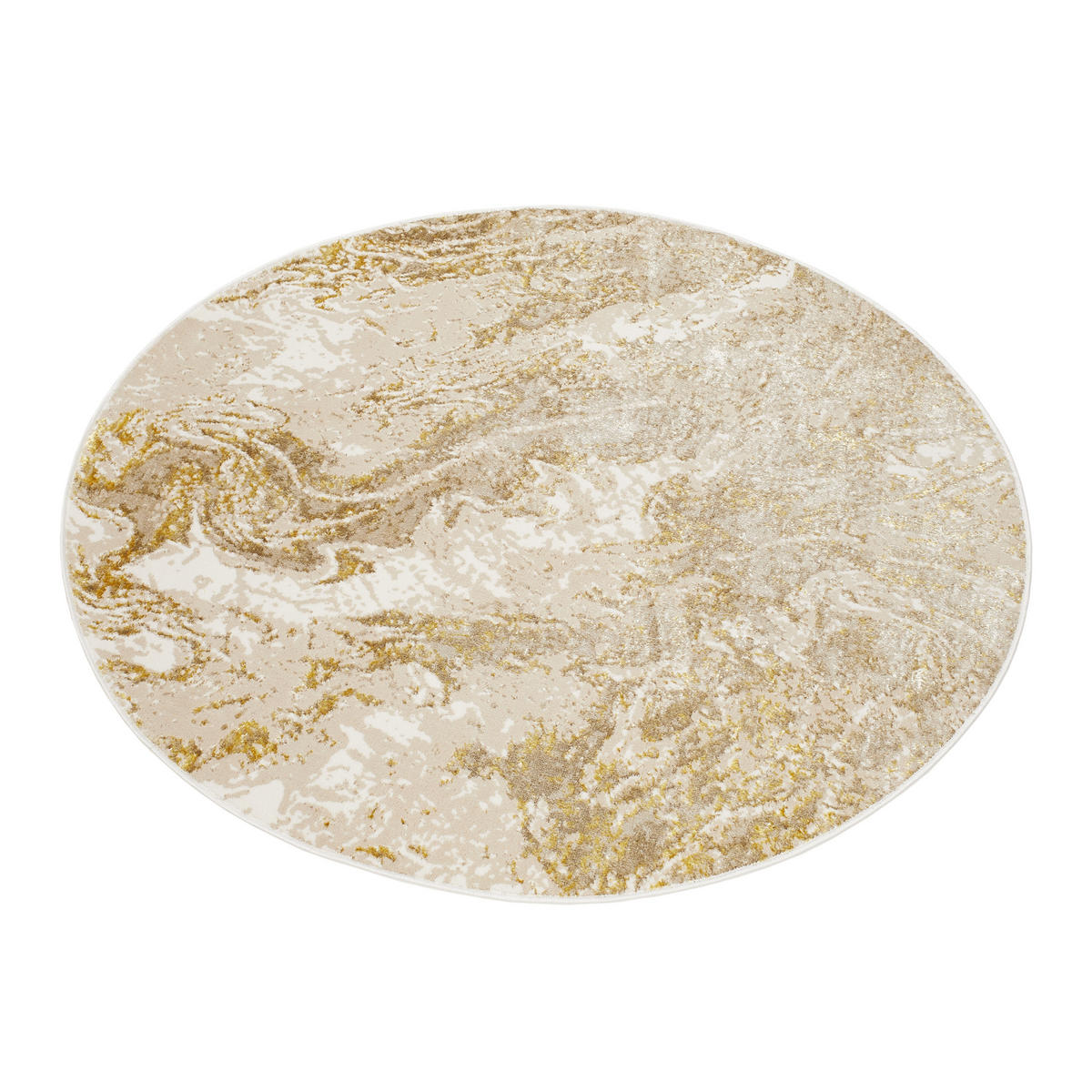 TEPPICH CRYSTAL Round Beige 200/200 cm - Beige, Kunststoff (200/200cm) - Tapiso