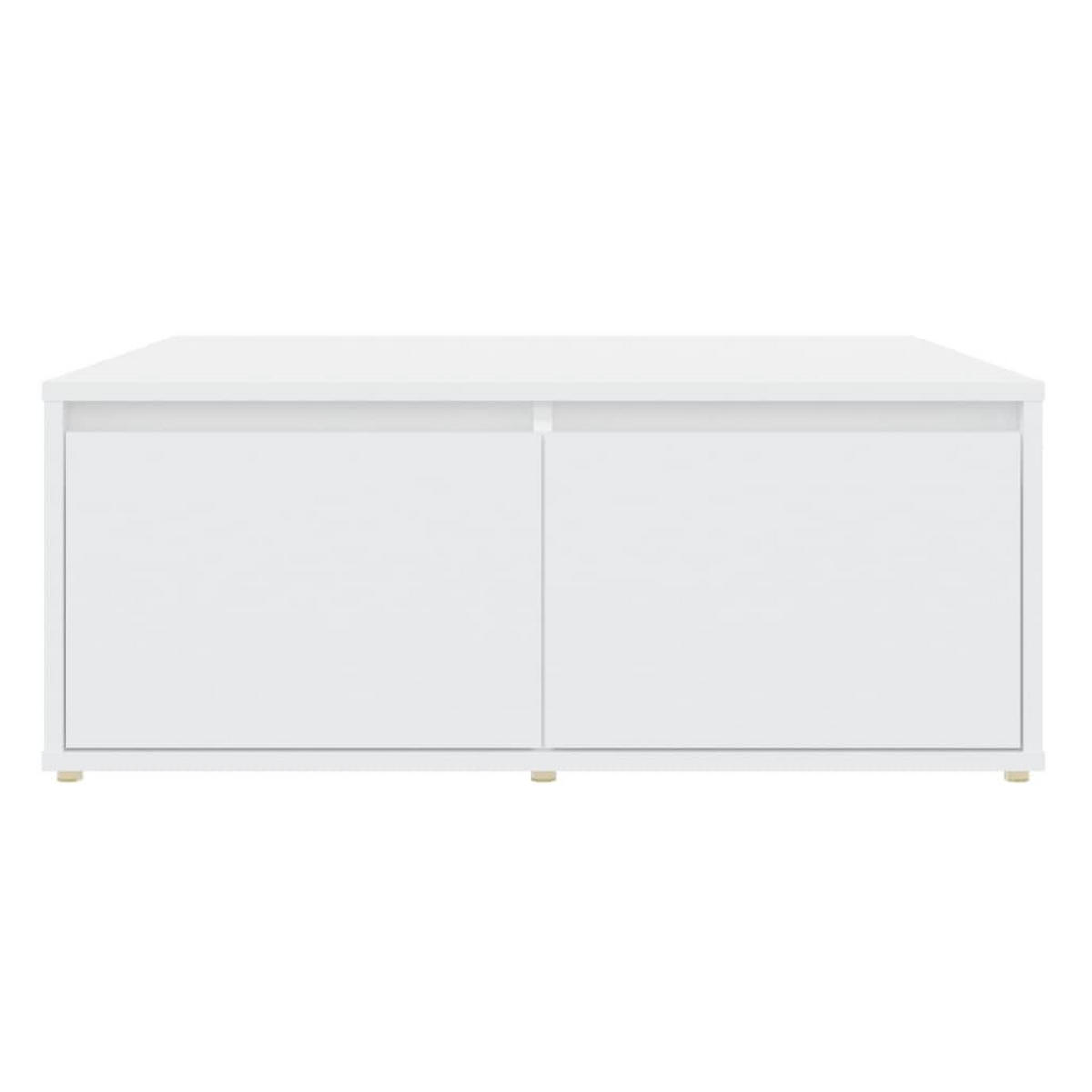 COUCHTISCH Weiß 80x80x31 cm Holzwerkstoff - Weiß, Holzwerkstoff (80/80/31cm) - furnicato