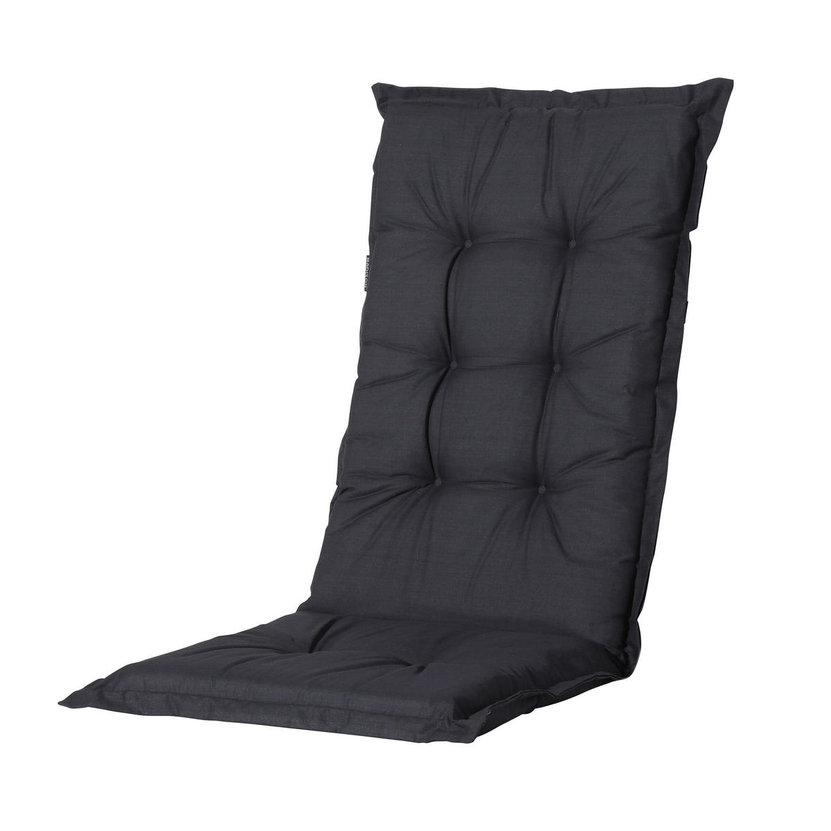GARTENSTUHLKISSEN Basic 105/50 cm 4er-Set - Schwarz, Textil (50/6/105cm) - Madison