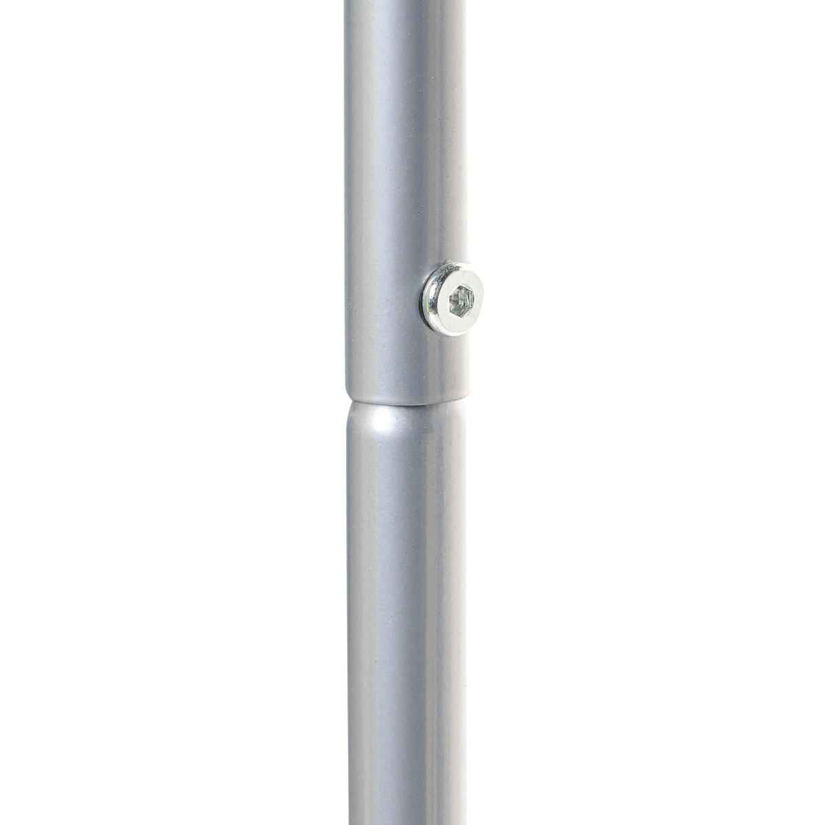 ECK-GARDEROBENSTÄNDER Silber Lawton - Silberfarben, Metall (53/160/37cm) - Beliani