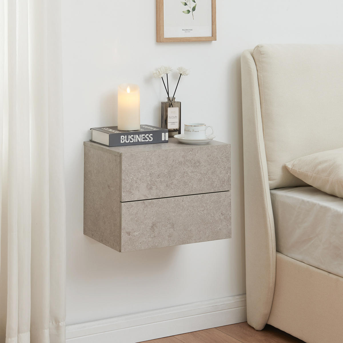 WANDREGAL Ampfing - Grau, Holzwerkstoff (40/30/29cm) - [en.casa]