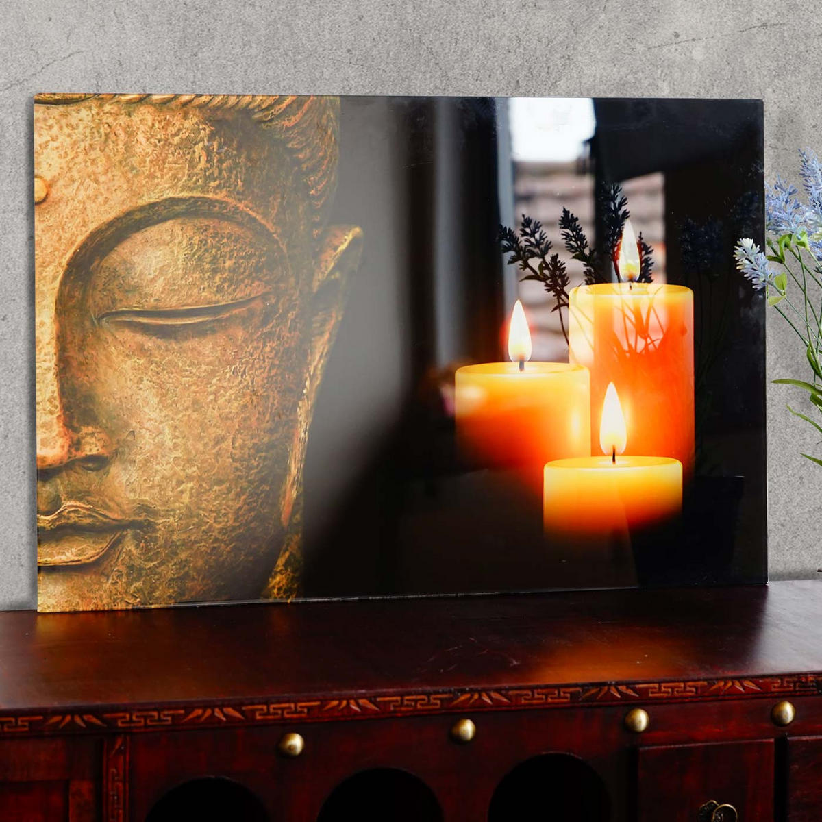 GLASBILD BUDDHA Multicolor - Multicolor, Glas (60/40cm) - MCW