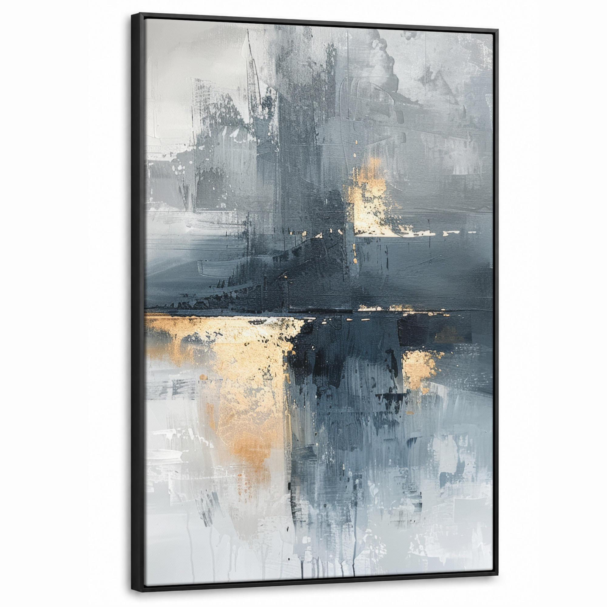 MuchoWow Leinwand Dunkelgrau 80x120 cm