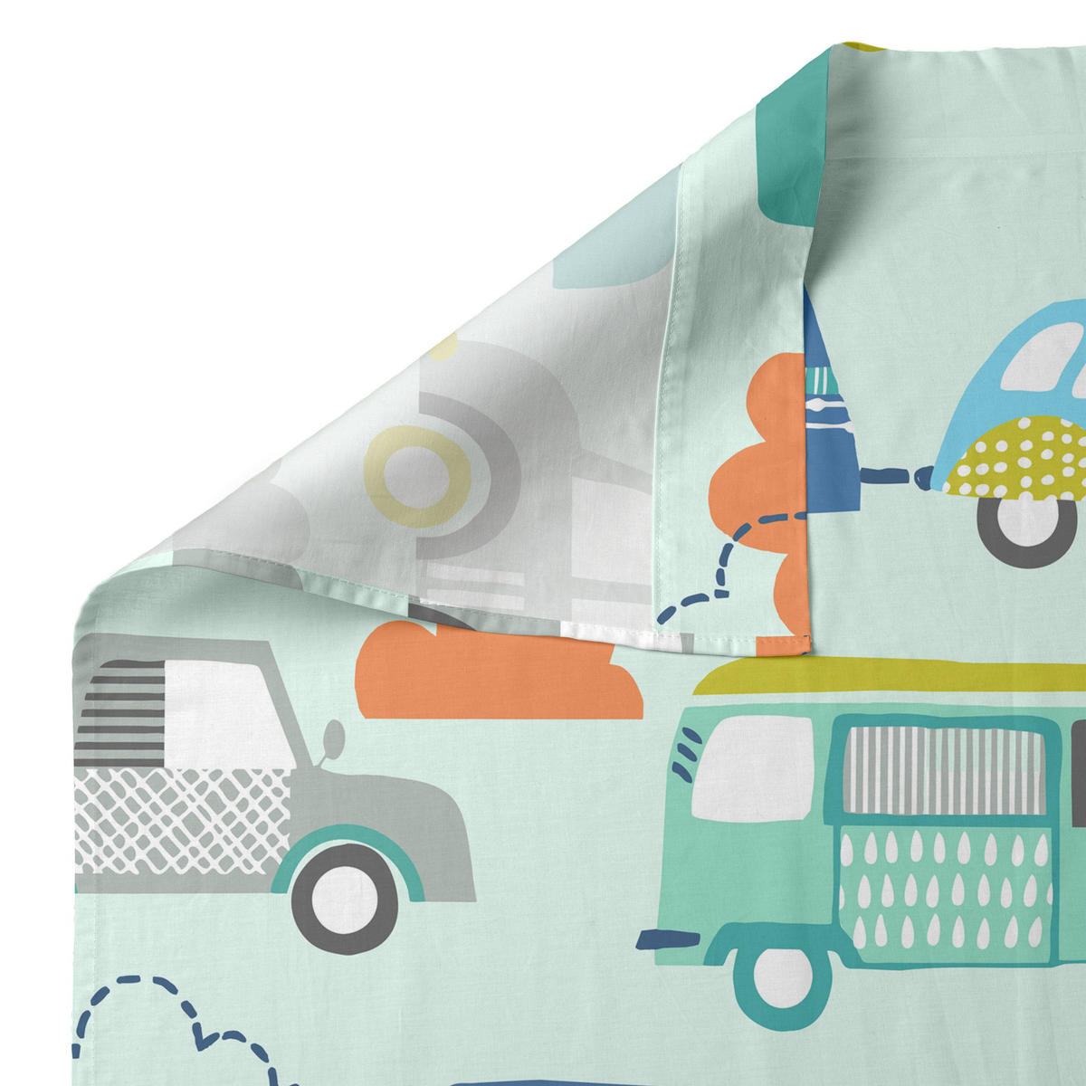 BETTWÄSCHE 2er-Set teiliges holidays 180x270 cm mehrfarbig - Multicolor, Textil (180/270cm) - Happy Friday
