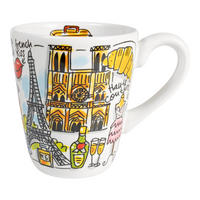BECHER Blond Stadtikone Paris in Bunt - 350 ml - Multicolor, Keramik (0.35L) - Blond Amsterdam