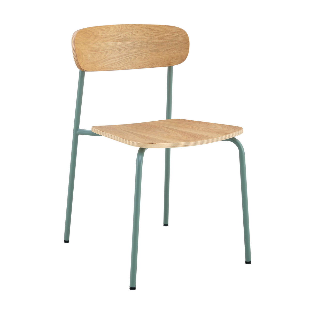 STUHL 2-tlg., Hellblau - Blau, Metall (46/78/52cm) - Oviala
