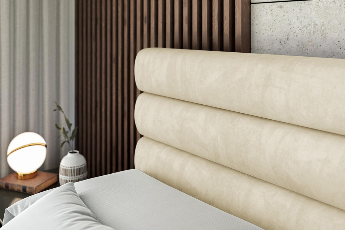 BOXSPRINGBETT CELESTIA-Z KING - 140x200 - H3/H4 - Beige - Beige, Holzwerkstoff (140/200cm) - ALTDECOR