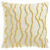 ZIERKISSENHÜLLE WAVY - Gelb, Textil (45/45cm) - Tom Tailor